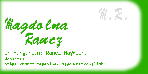 magdolna rancz business card